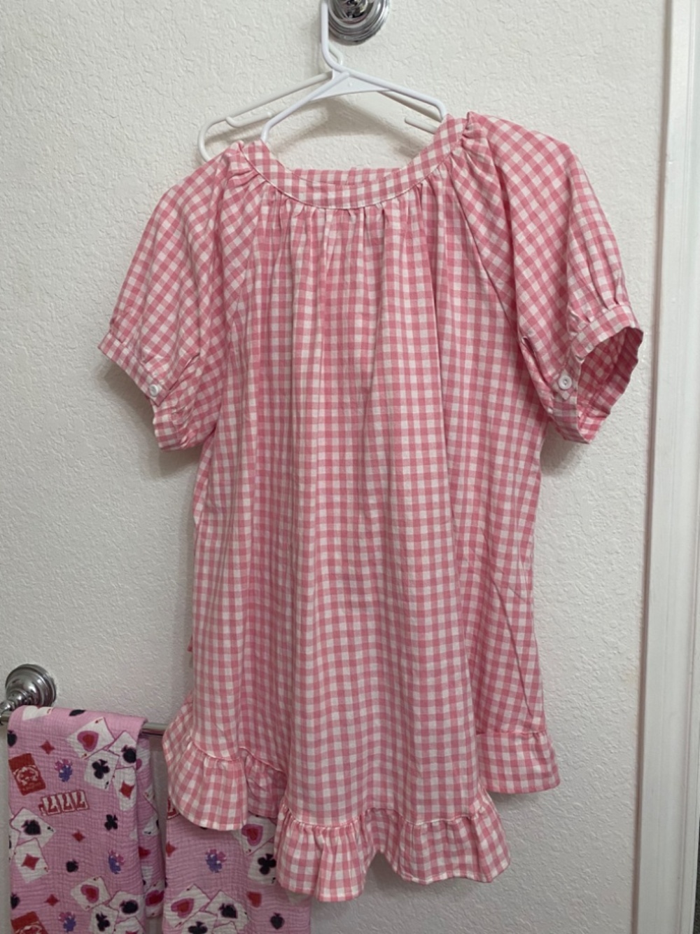 S Pink Ruffle Gingham Set - Picture 3 of 4